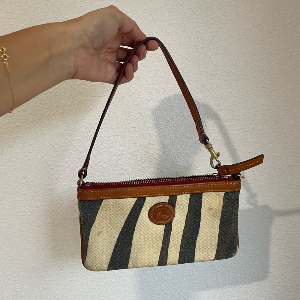 Dooney & Bourke zebra Wristlet clutch
